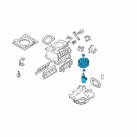 OEM 2001 Nissan Sentra Motor & Fan Assy-Blower Diagram - 27220-5M000