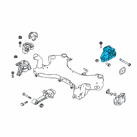 OEM Hyundai Tucson Transaxle Mounting Bracket Assembly Diagram - 21830-D3200