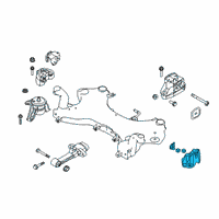 OEM 2018 Hyundai Tucson Bracket Assembly-Transmission Support Diagram - 45211-3F805