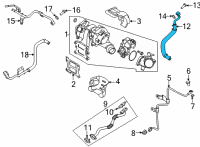 OEM 2022 Hyundai Kona Pipe Assembly-Water Inlet Tc Diagram - 28235-2M900