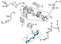 OEM Hyundai Kona Pipe Assembly-Oil Drain Diagram - 28248-2MHA0