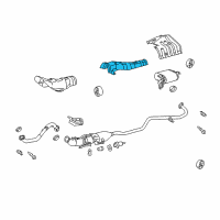 OEM 2015 Toyota Prius Plug-In Heat Shield Diagram - 58153-47030