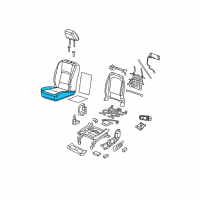 OEM 2010 Dodge Ram 3500 Seat Cushion Foam Diagram - 68050462AA
