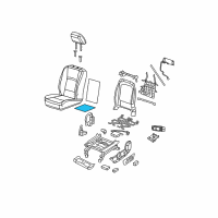 OEM 2012 Ram 1500 Pad-Seat Cushion Diagram - 4610134AB