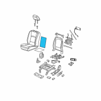 OEM 2013 Ram 1500 Pad-Seat Back Diagram - 4610124AA