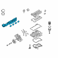 OEM 2015 BMW M5 Intake Manifold System Diagram - 11-61-7-843-274