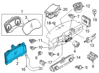 OEM 2021 Nissan Rogue DISPLAY UNIT-METER Diagram - 24809-6RR1D