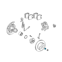 OEM 1993 Lexus SC400 Nut Diagram - 90179-26006