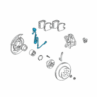 OEM 2003 Lexus GS430 Sensor, Speed, Rear RH Diagram - 89545-30010