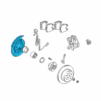 OEM Lexus GS300 Plate Sub-Assy, Parking Brake, RH Diagram - 46503-30090
