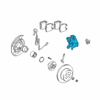 OEM 2004 Lexus SC430 Rear Passenger Disc Brake Cylinder Assembly Diagram - 47730-30410