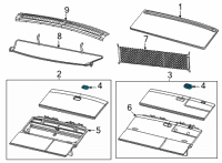 OEM 2022 Jeep Wagoneer CARGO DOOR Diagram - 68582123AA