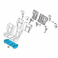 OEM 2017 Ford Fiesta Seat Cushion Pad Diagram - AE8Z-5463840-A