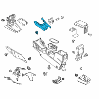 OEM 2019 Ford Fiesta Console Panel Diagram - D2BZ-5804567-AA