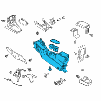 OEM 2015 Ford Fiesta Console Base Diagram - D2BZ-58045A36-BC