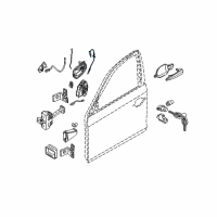 OEM BMW 535i xDrive Bowden Cable, Outside Door Handle Diagram - 51-21-7-034-469