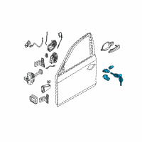 OEM BMW 525xi Set Uniform Locking System With Cas Control Unit (Code) Diagram - 51-21-0-033-391