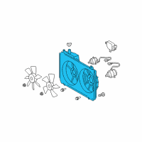 OEM Lexus Shroud, Fan Diagram - 16711-20160