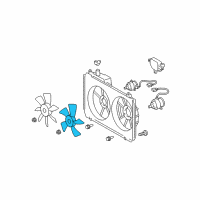 OEM Lexus RX330 Fan Diagram - 16361-20180