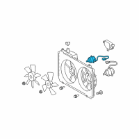 OEM Lexus RX350 Motor, Cooling Fan Diagram - 16363-20280