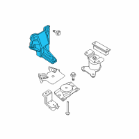 OEM Nissan Xterra Engine Mount Bracket, Left Diagram - 11233-EA200
