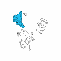 OEM Nissan Frontier Engine Mount Bracket, Left Diagram - 11233-EA200