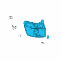 OEM 2007 GMC Acadia Tail Lamp Diagram - 20912757