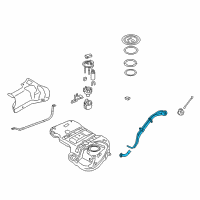 OEM Kia Sorento Filler Neck & Hose Diagram - 310301U500