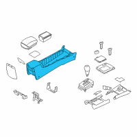 OEM Hyundai Sonata Console-Front Diagram - 84611-3K090-CH