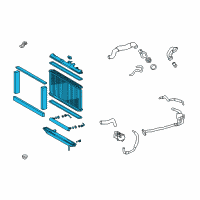 OEM Lexus GS400 Radiator Replacement Diagram - 16400-46570