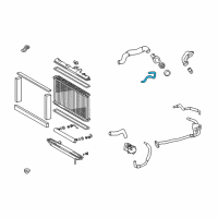 OEM 2001 Lexus GS300 Hose Or Pipe(For Radiator Reserve Tank) Diagram - 16377-46080