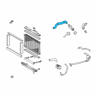 OEM Lexus GS300 Hose, Radiator, Outlet Diagram - 16572-46210