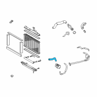 OEM 2001 Lexus GS300 Hose, Radiator, Inlet Diagram - 16571-46200