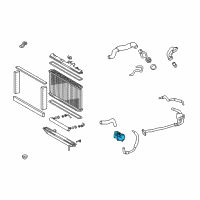 OEM 2002 Lexus GS300 Outlet, Water Diagram - 16331-46041