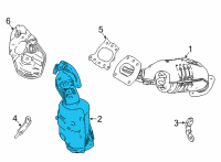 OEM 2020 Toyota Highlander Exhaust Manifold Diagram - 17150-0P350