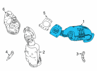 OEM Toyota Highlander Exhaust Manifold Diagram - 17140-0P350