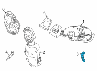 OEM 2021 Toyota Highlander Exhaust Manifold Stay Diagram - 17118-0P100