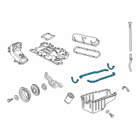 OEM 1992 Ford E-350 Econoline Oil Pan Gasket Diagram - E9TZ-6710-A