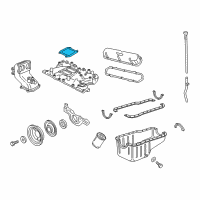 OEM 1992 Ford E-350 Econoline Intake Manifold Gasket Diagram - E7TZ-9H486-A