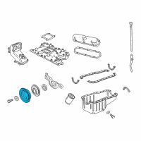 OEM 1990 Ford F-350 Pulley Diagram - E7UZ-6A312-A