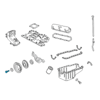 OEM Ford Crankshaft Pulley Bolt Diagram - -377850-S