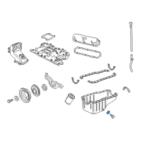 OEM 1996 Lincoln Mark VIII Drain Plug Gasket Diagram - F3DZ-6734-A