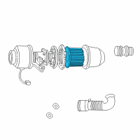 OEM Lincoln Blackwood Air Filter Diagram - F6ZZ9601BA