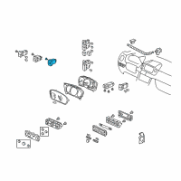 OEM 2006 Honda Pilot Switch Assy., Sunroof *G65L* (TU GREEN) Diagram - 35830-S9V-A11ZA