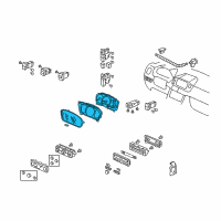 OEM 2006 Honda Pilot Meter Assembly, Combination Diagram - 78100-S9V-A63