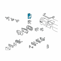 OEM Honda Switch Assembly, Multi (Graphite Black) Diagram - 35825-S9V-A01ZA