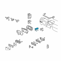 OEM Honda Pilot Switch Assembly, Driver Side Heated Seat (Graphite Black) Diagram - 38535-S9V-A11ZA