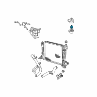 OEM 2002 Lincoln LS Thermostat Diagram - XW4Z-8575-AA