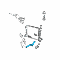 OEM 2005 Lincoln LS Upper Hose Diagram - 3W4Z-8B502-AH