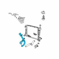 OEM 2005 Lincoln LS Lower Hose Diagram - XW4Z-8286-AA